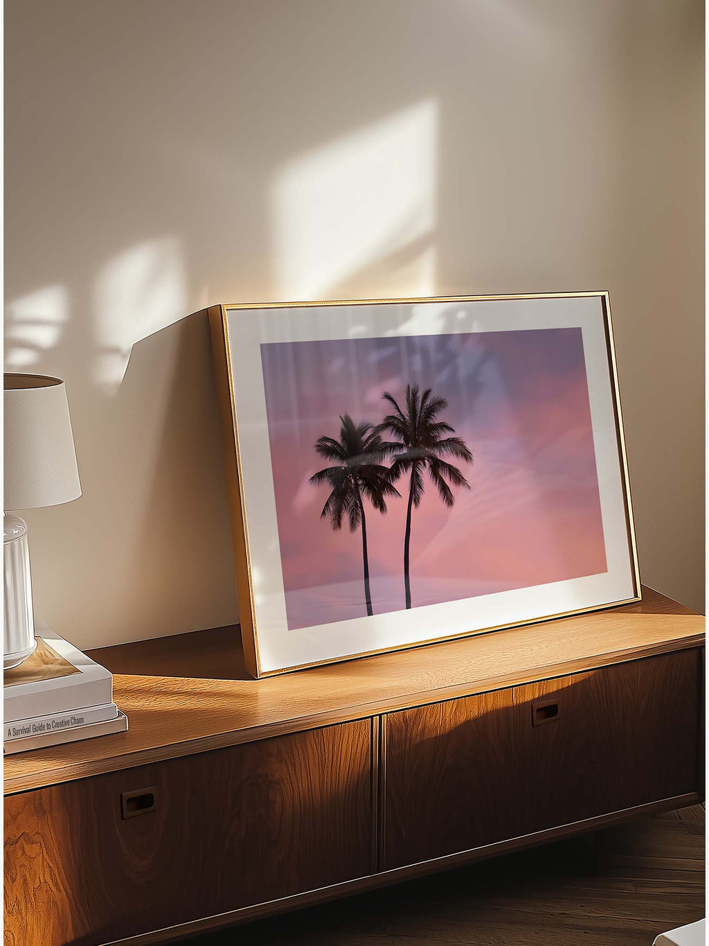 Mauve and Palms