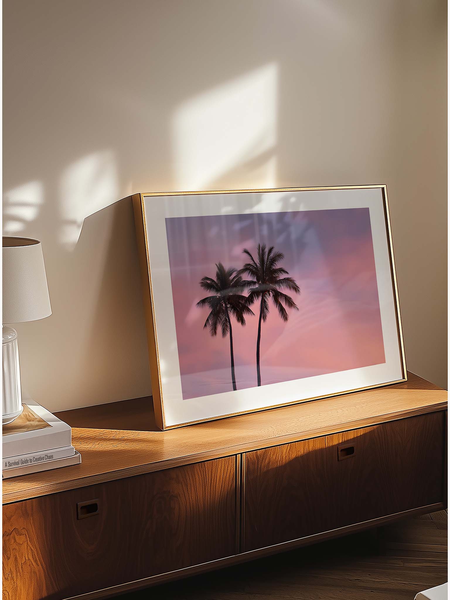 Mauve and Palms
