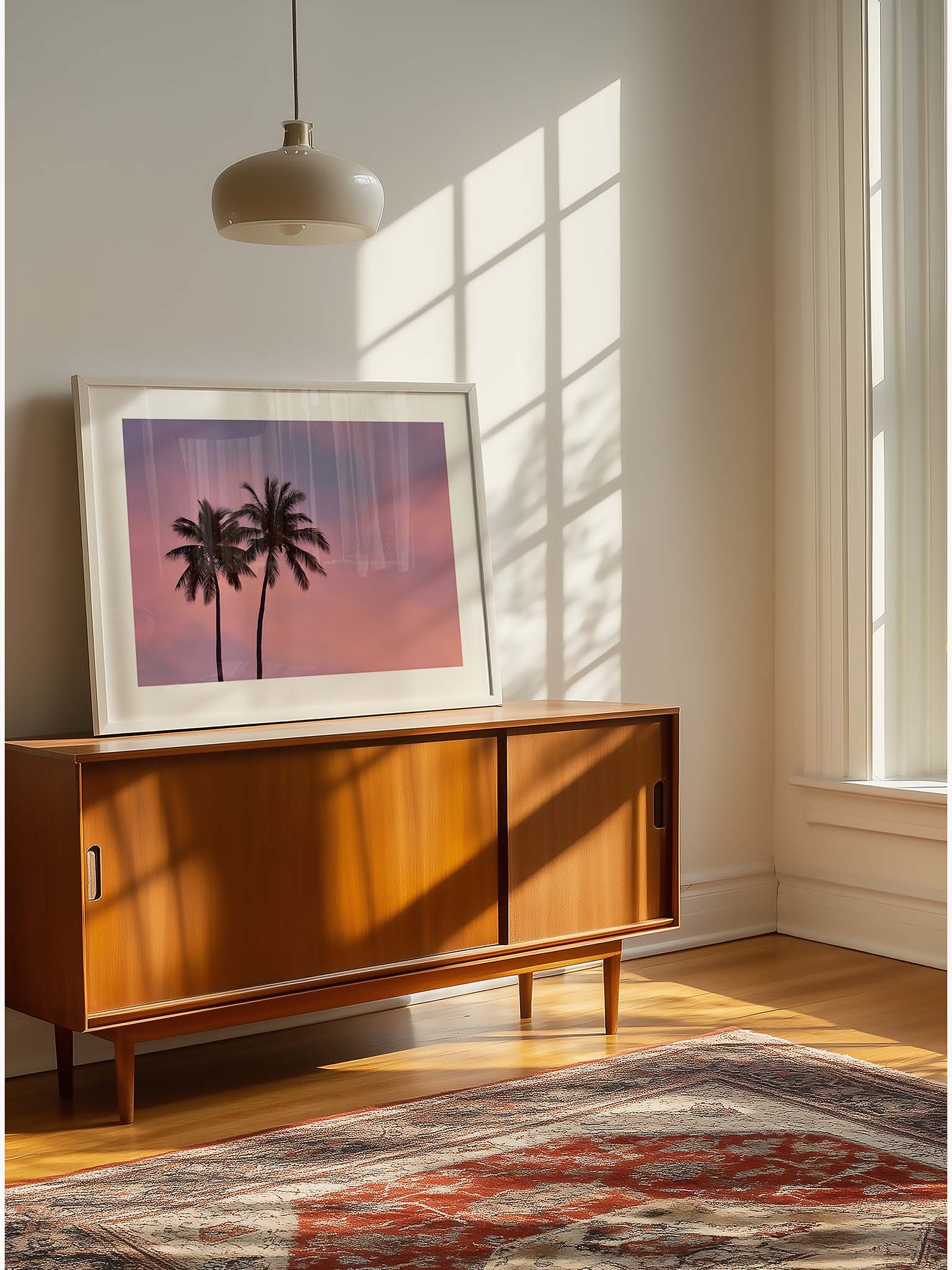 Mauve and Palms